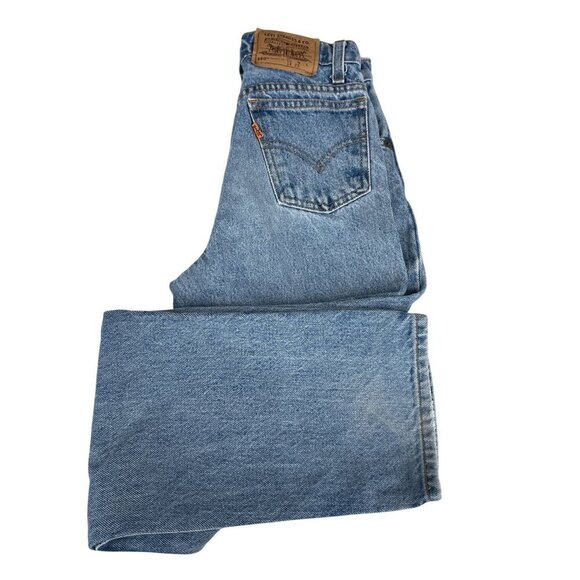 Levis 550 Relaxed Fit Slim Vintage Mom‎ Jeans 1996 Light Wash Denim Womens 14 - Picture 13 of 14